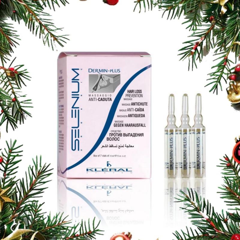 Hajgyógyászat Hajhullásra-Dermin Plus Aktív Ampullák 7x8ml