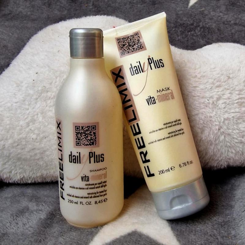 Kémiailag kezelt haj ápolására kiemelten  alkalmas!  Freelimix Vita-Mineral hajmaszk 1000 ml. 200 ml