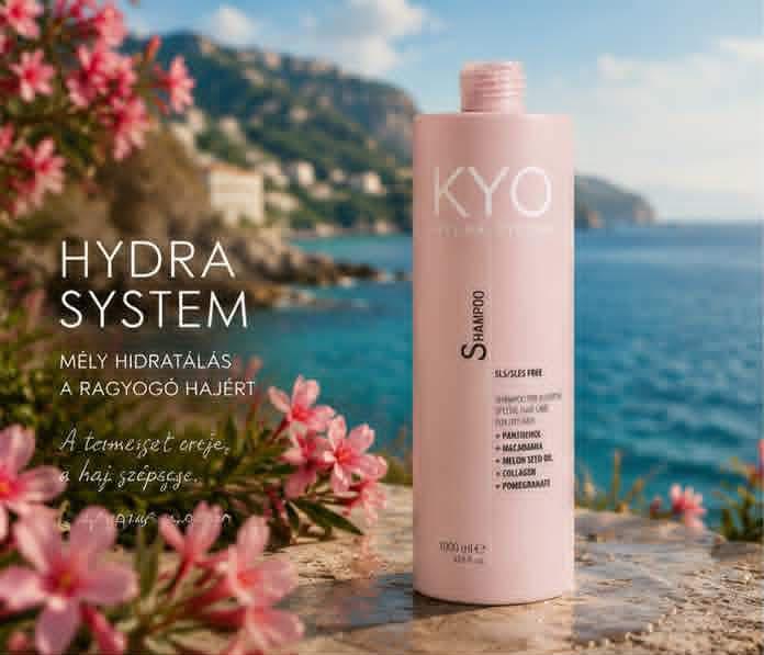 Kyo száraz és festett hajra Hydra Sampon 1000 ml - SLS/SLES ÉS PARABÉN MENTES