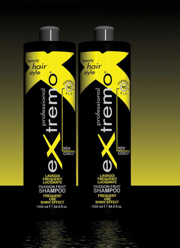 Shiny Effect Extremo sampon --  fényesítő és ápoló hatással 1000 ml NÁTRIUM-LAURIL-SZULFÁT, PARABÉN MENTES!