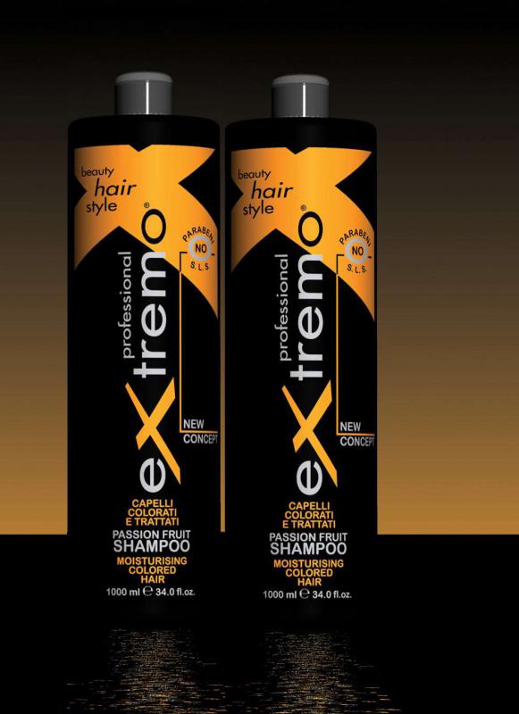Tápláló és hidratáló Extremo sampon-a gyönyörű festett színekért 1000 ml PARABÉN ÉS SLS MENTES!