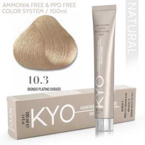 10.3 KYO - Platina Aranyszőke  PPD és AMMÓNIAMENTES! 100 ml