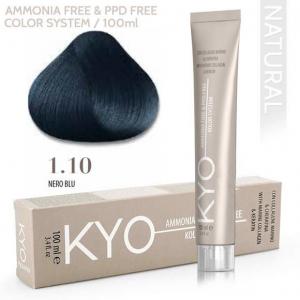 1.10 KYO - Kékes fekete PPD és AMMÓNIAMENTES! 100 ml