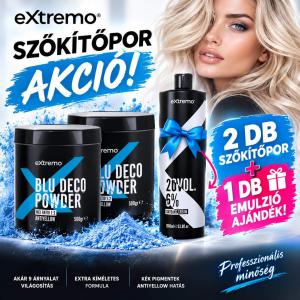 2db Extremo kékpigmentes sz.por+ Ajándék oxygenta+  fodrász kedvezménnyel!