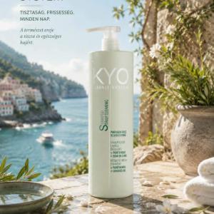 KYO fejbőr tisztító Cleansy Sampon gyakori használatra 1000 ml SLS/SLES PARABÉN MENTES