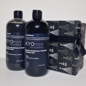 KYONOIR- Sampon, Condicionáló 500ml + 500 ml Organikus Faszénporral és Bambuszkivonatta!