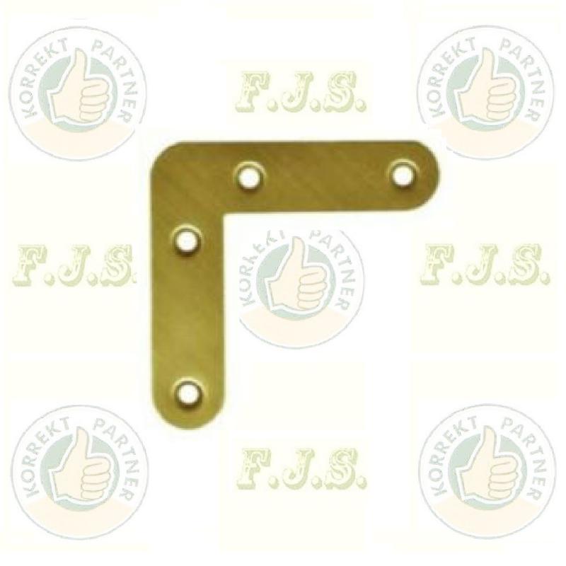 Ablakszegletvas 50 x 50 / 1 mm sárga horganyzott