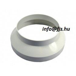 alumínium szűkítő Ø130-110 mm Szinterezett fehér