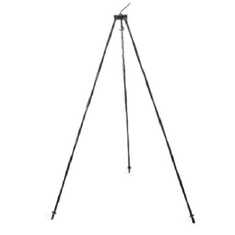 Bogrács állvány 1,2m fekete Bográcsállvány / festett /