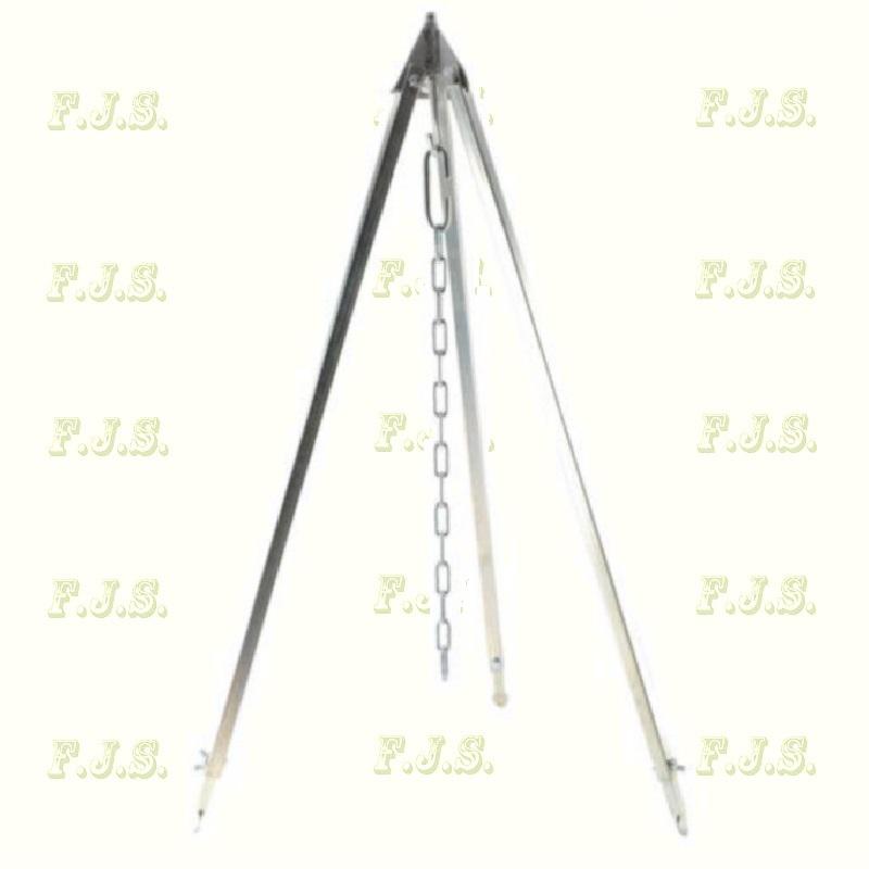 Bográcsállvány, Bogrács állvány  / horganyzott / 1,8 m, állítható teleszkópos