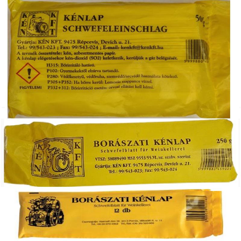 Borászati kénlap 0,25kg