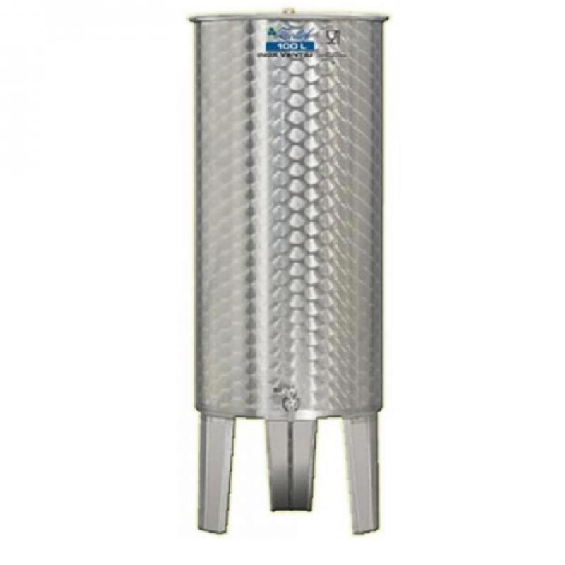 bortartály inox 100l 1db csappal úszófedeles rozsdamentes élelmiszeripari acél hordó