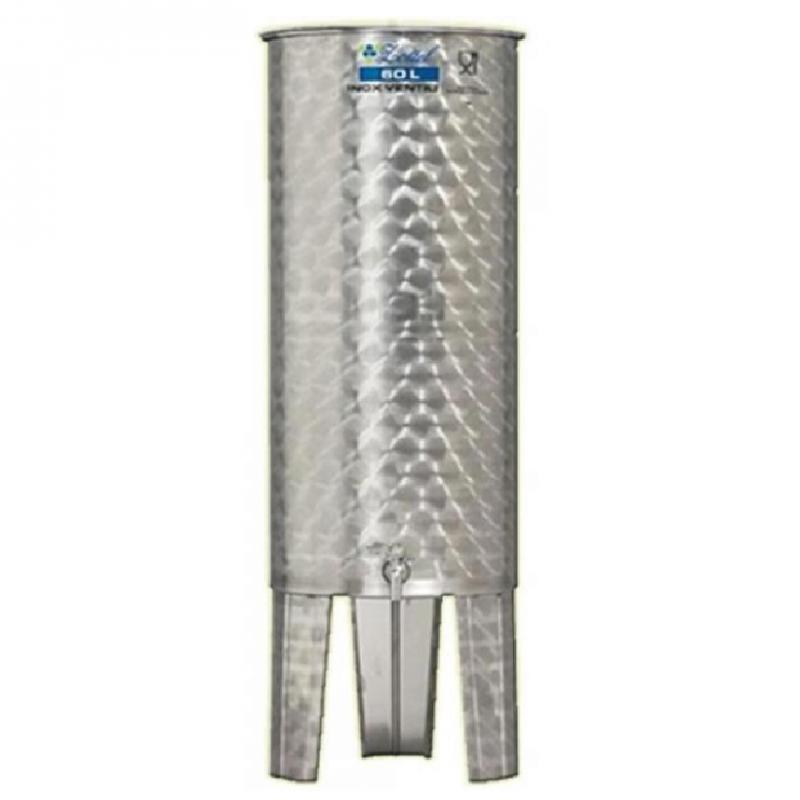 bortartály inox 60l 1db csappal úszófedeles rozsdamentes élelmiszeripari acél hordó