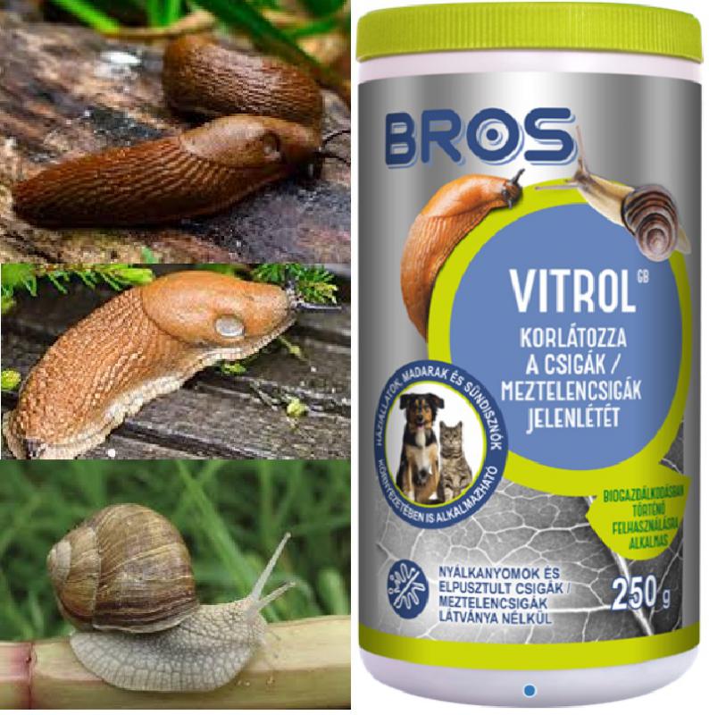 Bros Vitrol GB csigaölő granulátum 0,25kg