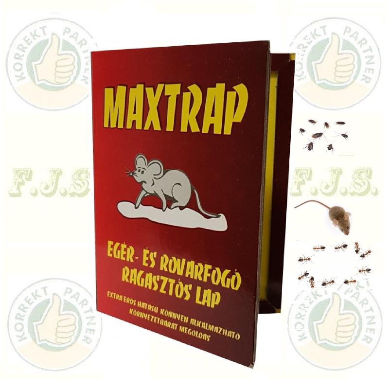 Egérfogó és rovarfogó ragasztó lap kicsi (16,5cmx12cm) MAXTRAP