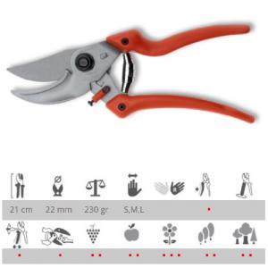 9107 mellévágós metszőolló hajlított nyéllel 21cm