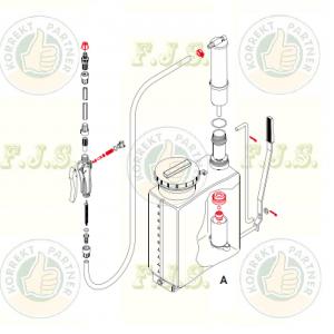 EPOCA Star Olasz Permetező 12l 16l 20l pótalkatrész készlet