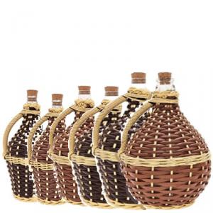 Fonott Demizson 2l sötétbarna műanyag bevonattal