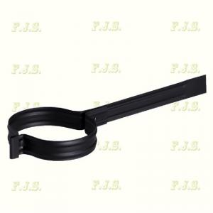 Füstcső csőbilincs Ø150 mm Fekete acél