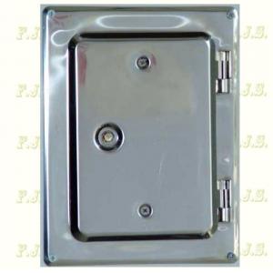 Kéményajtó 120x180mm inox, rozsdamentes (saválló)