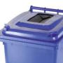 Kuka 120 l kék kerekes háztartási szemetes CE Szelektív papír hulladékgyűjtő