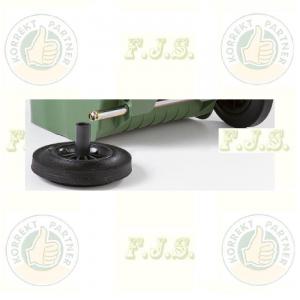 Kukakerék 2 db + 120l fém tengely 1 db háztartási szemeteshez