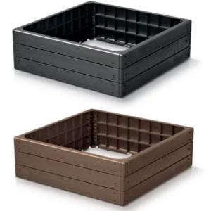 Magaságyás műanyag Base Woody 121L barna