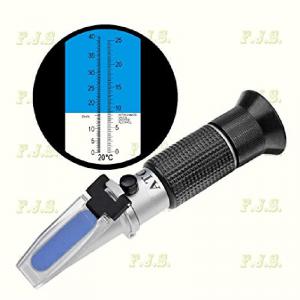 Refractometer 0-40 Brix és 0-25 V/V % alkohol, (borhoz) piros