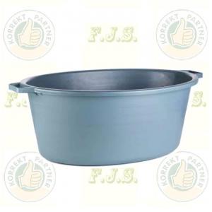 Sózókád ovális 85 literes füles habarcsdézsa, 85l