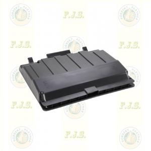 szemetes konténer 1100 l műanyag fekete lapos fedéllel