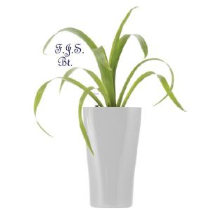 Trio önöntöző kaspó 26 cm, fehér