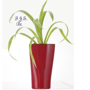 Trio önöntöző kaspó 26 cm, piros