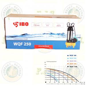 WQF 250 Merülő búvárszivattyú Szennyezett víz és szennyvízre