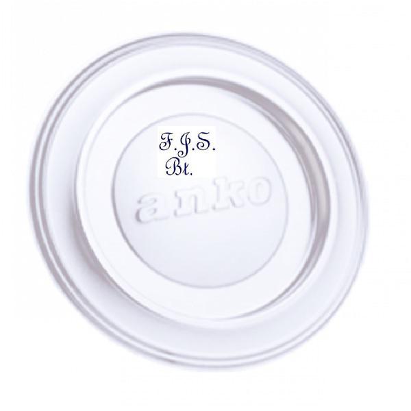 Falhüvely Ø160 mm csőrózsával dugóval fehér zománcozott Fali hüvely fi 160 mm