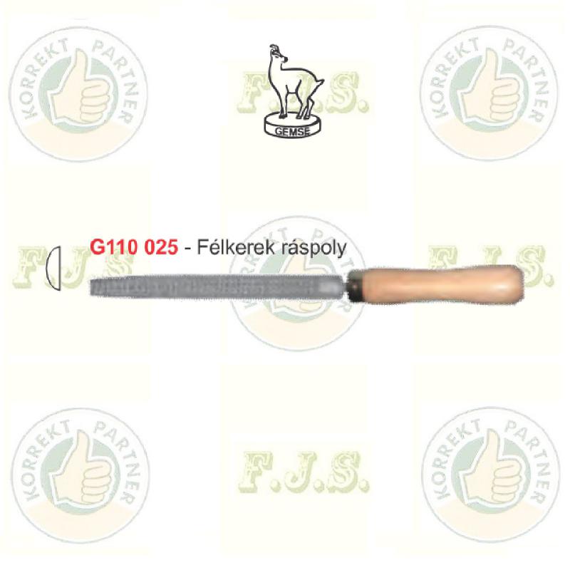 Faráspoly félkerek 300/1, GEMSE