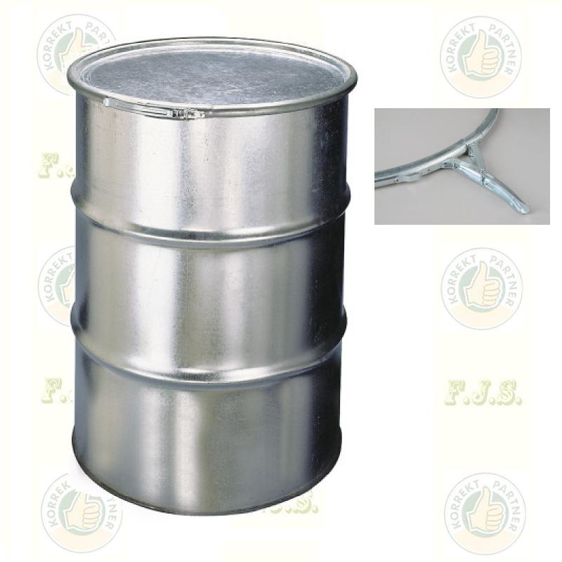 Fém hordó 200l levehető tetővel bilinccsel