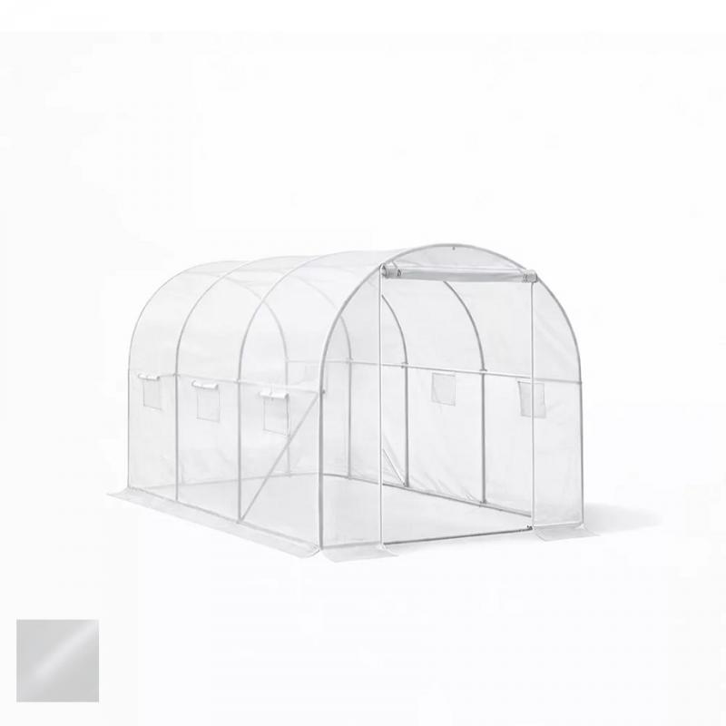 Fóliasátor erősített vázzal átlátszó fóliával 200x200x300 cm 6 m2