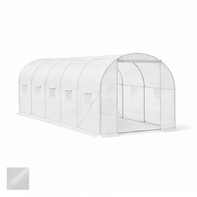 Fóliasátor erősített vázzal átlátszó fóliával 200x300x450 cm 13,5 m2