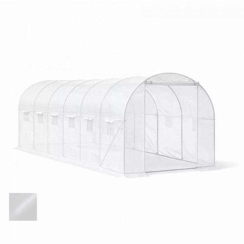 Fóliasátor erősített vázzal átlátszó fóliával 200x300x600 cm 18 m2