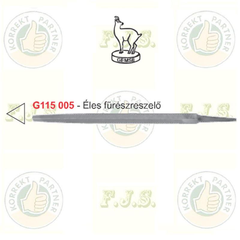 Fűrészreszelő háromélű 125 x 11,8 mm, GEMSE