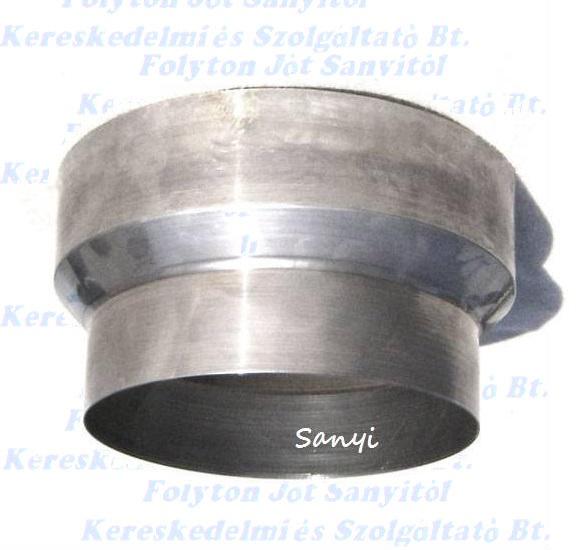 Füstcső bővítő Ø120-130 mm 1 mm natúr acél