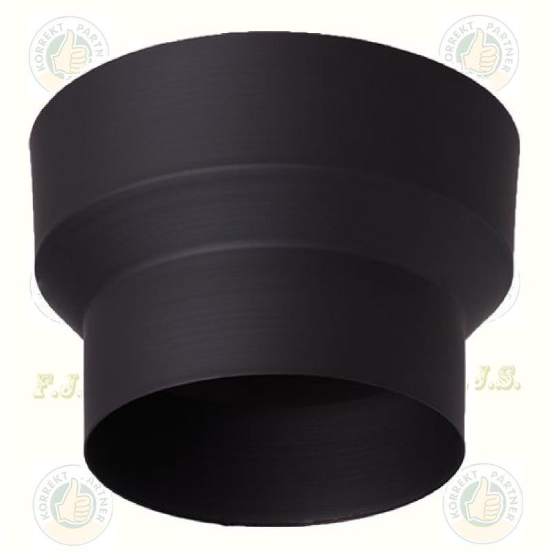 Füstcső bővítő Ø120-150 mm fekete acél