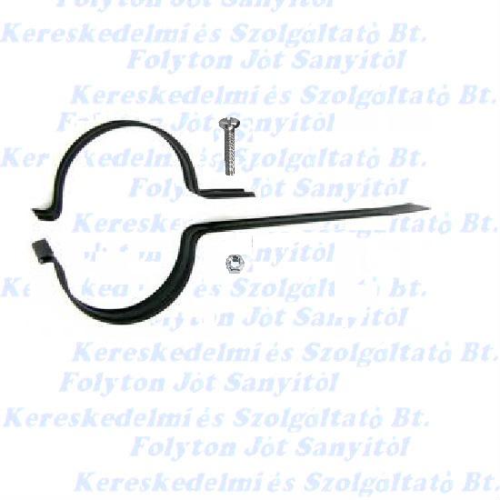 Füstcső csőbilincs Ø120 mm Fekete acél