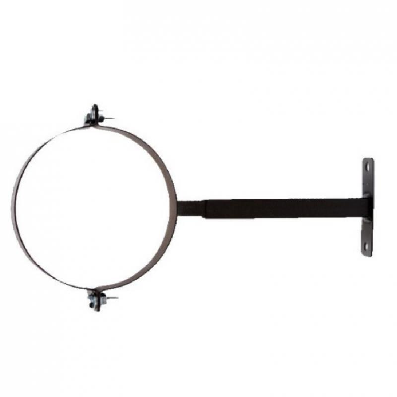 füstcső Fekete csőbilincs Ø130 mm, állítható