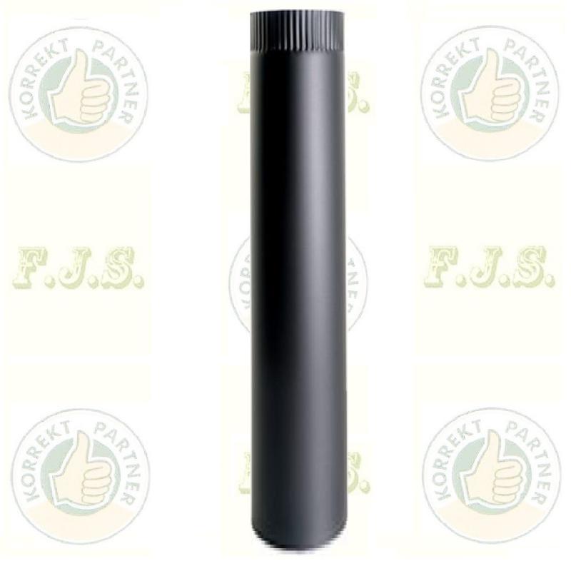 Füstcső Ø120 /1000mm fekete acél fi 120 mm