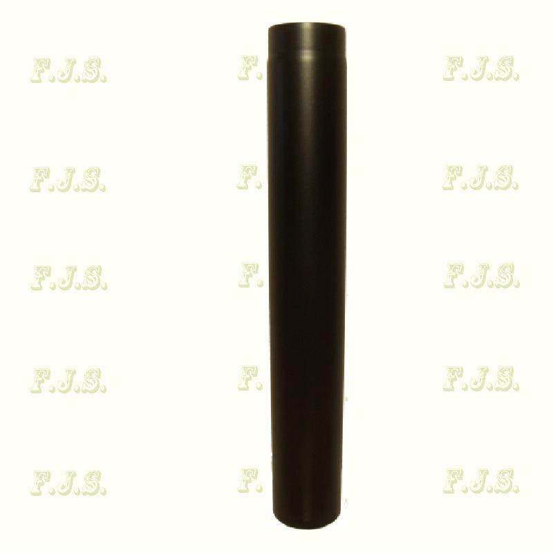 Füstcső Ø120/1000 mm Vastag falú 2mm fekete acél BERTRAMS