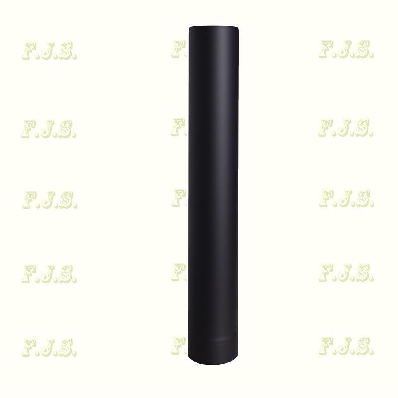 füstcsö Ø130/100 vastag falú 1 mm Fekete acél
