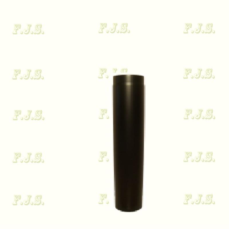 Füstcső Ø130/500 mm Vastag falú 2mm fekete acél BERTRAMS