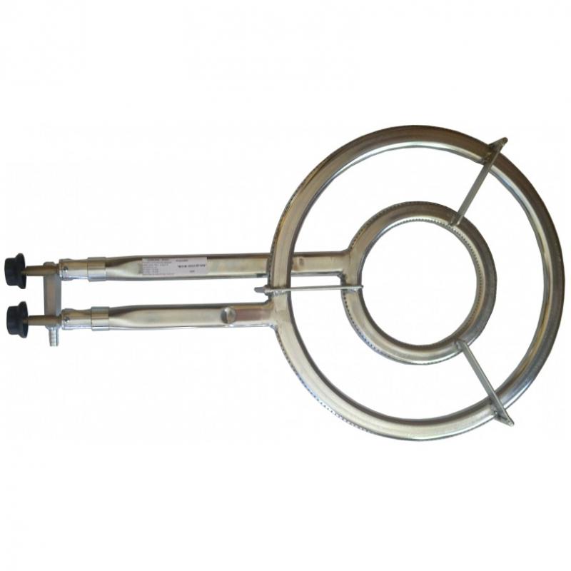 Gázégő kétkörös két gázcsappal Profi 10KW Ø40 cm