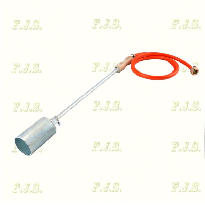 Gázpörzsölő tömlővel